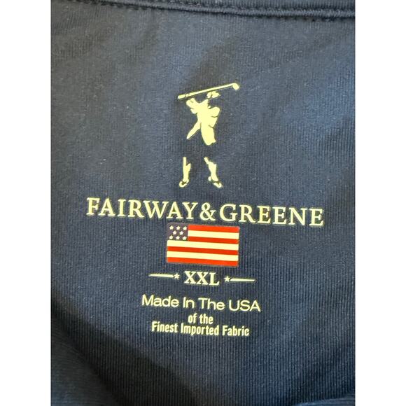 FAIRWAY 7 GREENE Bandon Dunes Golf Course Navy Polo Shirt XXL 2XL - Picture 5 of 7